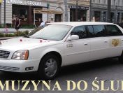 Limuzyna do ślubu biały Cadillac