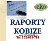 Kobize, Szczecin, tel 502-032-782, opłaty środowiskowe, raport