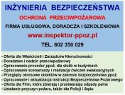 Instrukcje ppoż., Kompleksowe usługi ppoż., Audyty stanu bezpieczeństwa ppoż.
