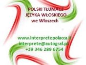 Polski tłumacz we Włoszech - tłumaczenia pisemne i ustne na język włoski