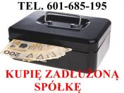 Zadłużenie w Spółce lub JDG?/Ochronimy Zarząd i Hipotekę, także przymusową.