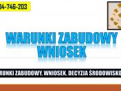 Warunki zabudowy, tel. 504-746-203, Ochrona środowiska, decyzja