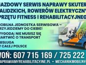 Naprawa sprzętu fitness, rehabilitacyjnego i rowerów z dojazdem