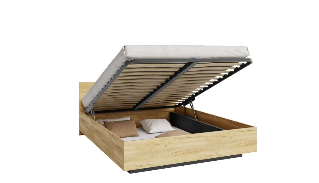 Łóżko Peru ze skrzynią wraz z materacem140 x 200 nowe Szczecin - Zdjęcie 1