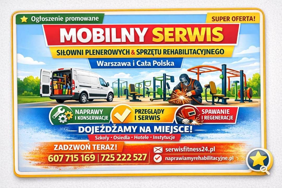 Mobilny Serwis Siłowni Plenerowych i Sprzętu Rehabilitacyjnego Konstancin-Jeziorna - Zdjęcie 1
