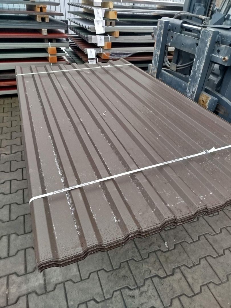 Blacha trapezowa brąz - pakiety 50 sztuk. Tanio i od ręki Kolbuszowa - Zdjęcie 1