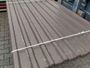 Blacha trapezowa brąz - pakiety 50 sztuk. Tanio i od ręki