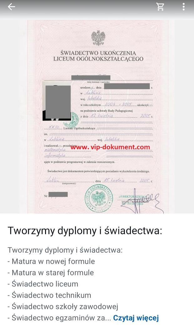 Tu kupisz mature, średnie, dyplom studiów, magister. Szczecin - Zdjęcie 1