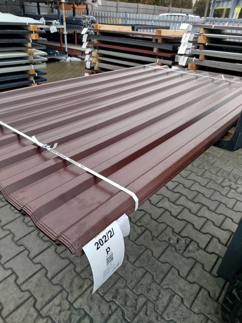 Blacha trapezowa brąz - pakiety 50 sztuk. Tanio i od ręki Kolbuszowa - Zdjęcie 1