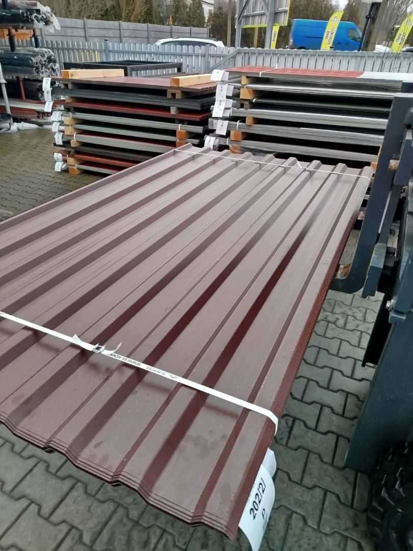 Blacha trapezowa brąz - pakiety 50 sztuk. Tanio i od ręki Sokołów Małopolski - Zdjęcie 1