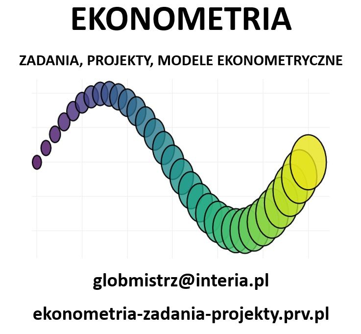 EKONOMETRIA - ZADANIA, PROJEKTY, MODELE EKONOMETRYCZNE Szczecin - Zdjęcie 1